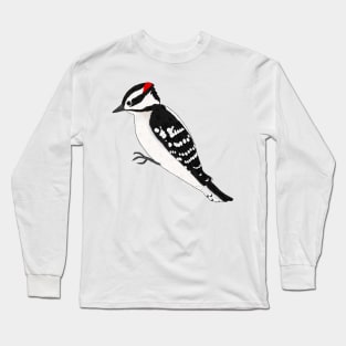 Downy Woodpecker Long Sleeve T-Shirt